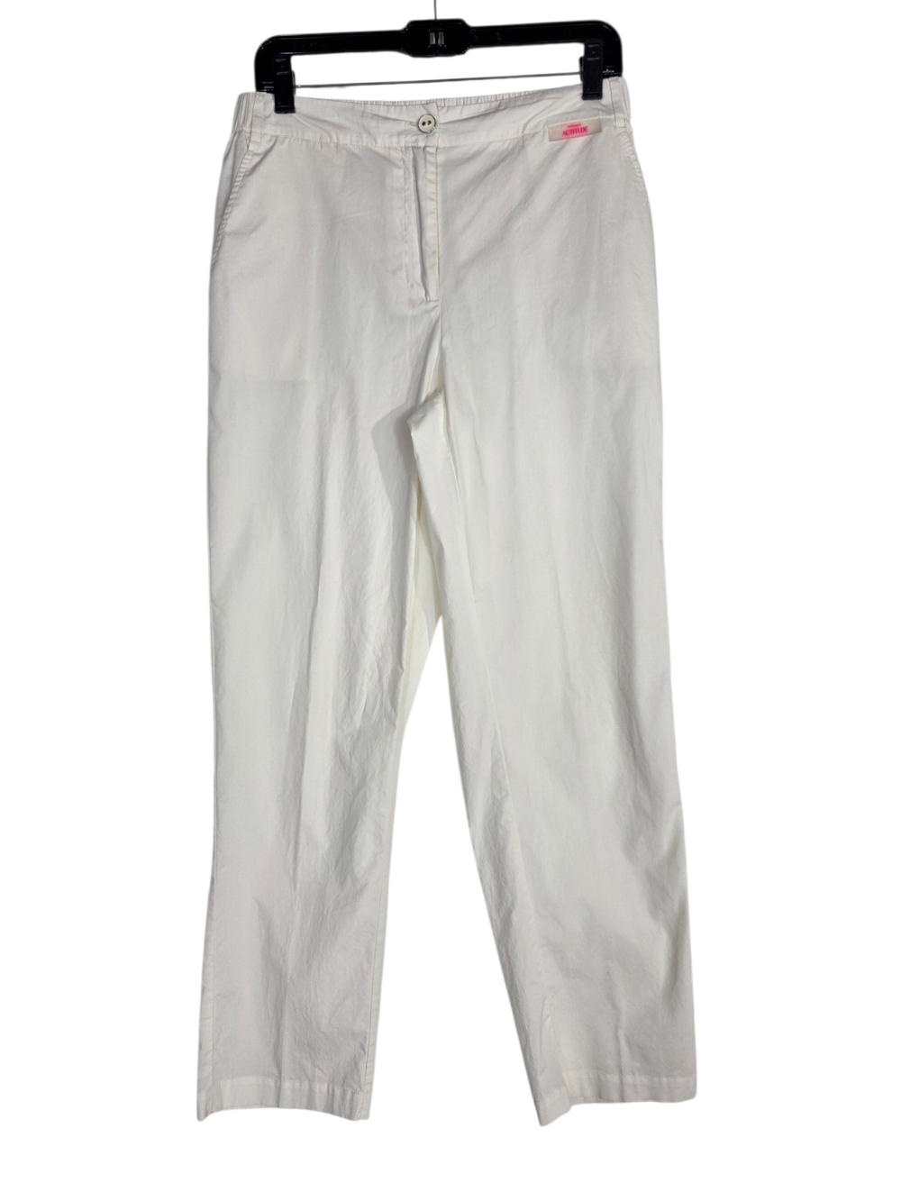 Twin-Set Actitude White Cropped Straight-Leg Women's Pants